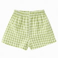thumbnail image 1 of Xudanell Toddler Shorts for Girls Plaid Softball Shorts Bottoms Cotton Girls Versatile Clothes Outside, 1 of 6