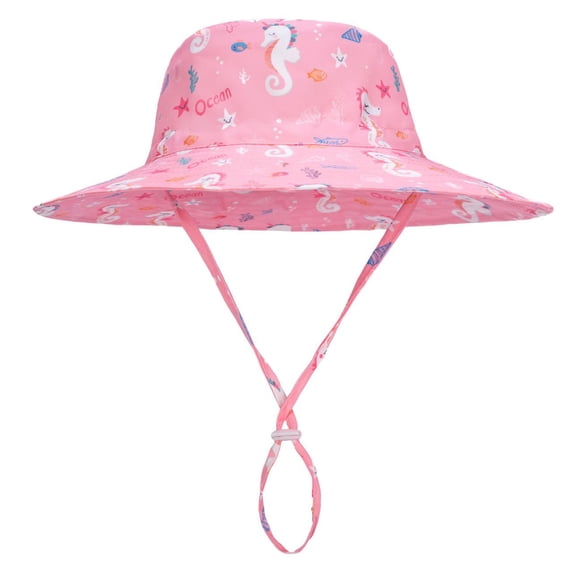 Xudanell UPF 50+ Baby Girl Boy Sun Hat Sun Protection Toddler Bucket Hat Newborn Adjustable Breathable Mesh Infant Beach Cap
