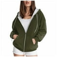 thumbnail image 1 of Xudanell Women Hooded Oversized Sweatshirt for Women Gradient Sweatshirt Color Change Hoodies for Women Cool Activewear Sports Jacket AG XXL, 1 of 4