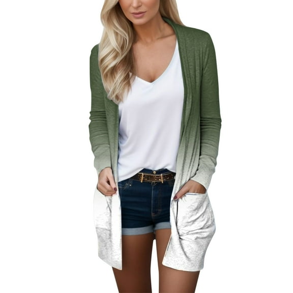 Xudanell Women Long Sleeve Snaps V Neck Cute Sweater Womens Tops Cardigan Casual Coat Fall Winter Coat Size S-M-XL-XXL