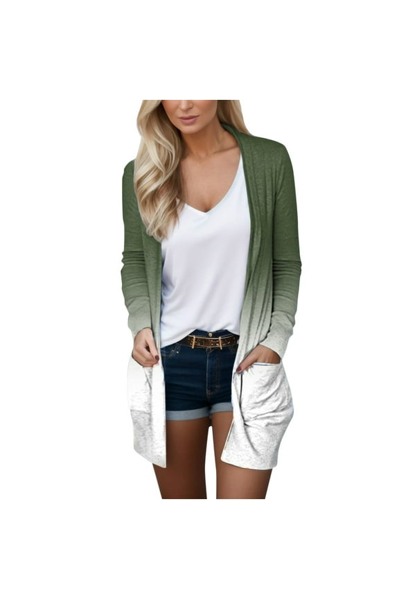 Women Long Sleeve Snaps V Neck Cute Sweater Womens Tops Cardigan Casual Coat Fall Winter Coat Size S-M-XL-XXL