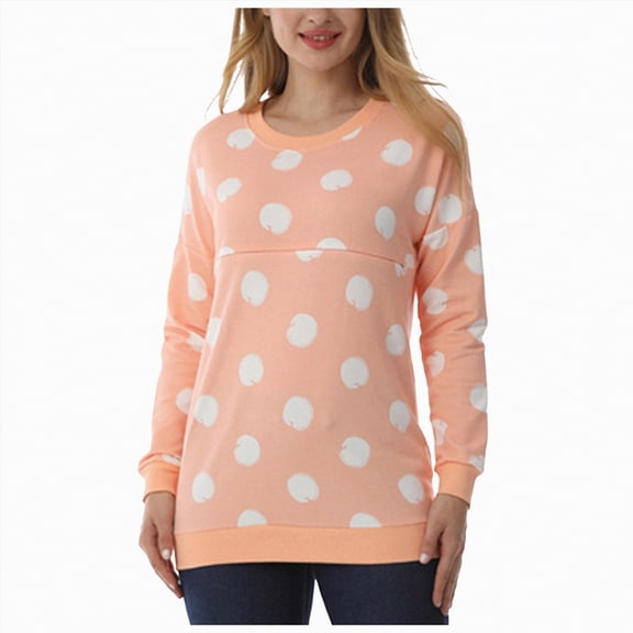Xudanell Women Nursing Hoodie Zip Shirt Long Sleeve Womens Sweatshirt Nursing Winter Trendy Clothes