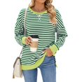 thumbnail image 1 of Xudanell Women's Crewneck Cropped Pullover Sweatshirt Cute Basic Long Sleeves Workout Tops weatshirts Oversized Pullover Hoodies (Green,XXL), 1 of 8