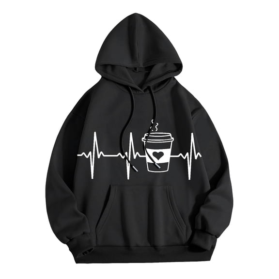 Xudanell Womens Hoodies Pullover Comfortable Oversized Hoodie Pocket Hoodies for Teen Girls Outerwear Black XXL