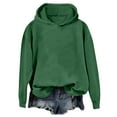 thumbnail image 1 of Xudanell Womens Sweaters Basic Hoodies Long Sleeve Pullover Hoodies with Pockets Activewear Autumn Sweatshirts Green XL, 1 of 4