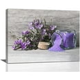 thumbnail image 1 of Xuehuapiaopiao Lavender 16"x12" Framed Painting Canvas Art Prints, 1 of 6