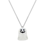Xuemjiao Jewelry for Women Halloween Necklace for Women Teen Girls Pumpkin Corn Tiny Glow In The Dark Charm Pendant Earrings Goth Scary Party Halloween Theme Jewelry Gifts Necklaces (C,One Size)