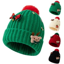 Xuety Santa Hats Knitted Christmas Hats Elf Decor Hat Funny Christmas Hats for Adults Christmas Party Gift