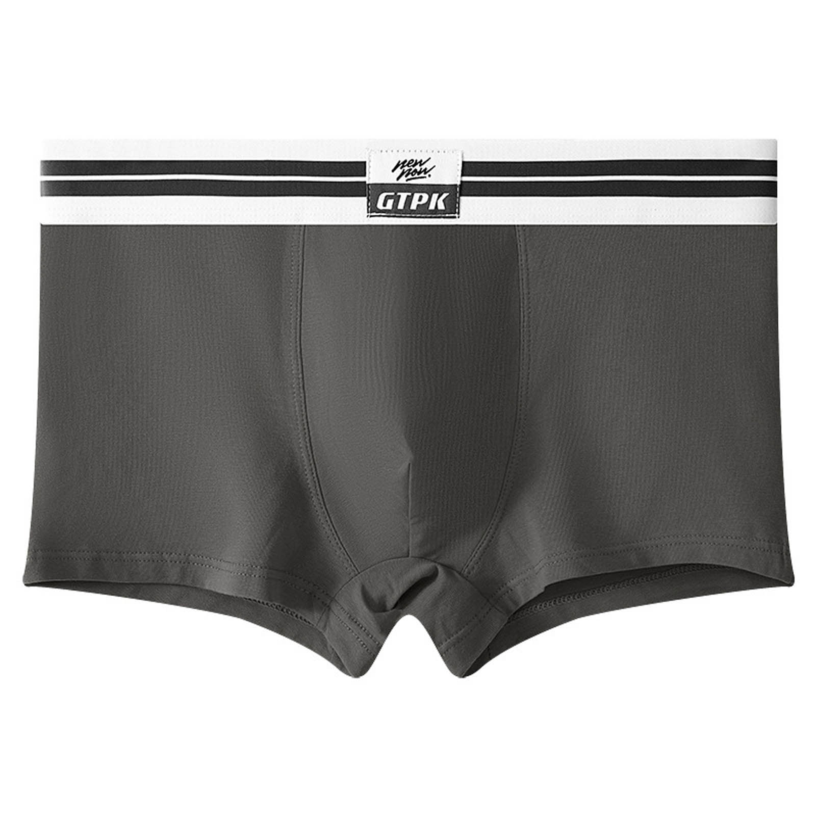 Xuety Underwear for men Stretch Cotton Boxer Briefs Fly Front Mens ...