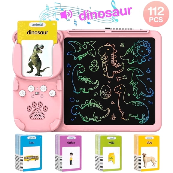 Xueyu 224 Words Talking Flash Cards with LCD Writing Drawing Tablet, 224 Count, 1 Pack