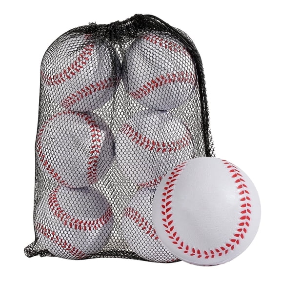 Xueyu Foam Training Baseball 6 Pack, Soft Baseballs Training Ball for Safe Throwing, Catching and Batting Practice, Perfect for Hitting and Indoor or Outdoor Play, Baseball Gifts for Boys Girls Kids