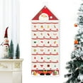 thumbnail image 1 of Xugoox Christmas Advent Calendar with Pocket, Wall Hanging Bag for Home Christmas Countdown Decoration, Christmas Decoration (Red), 1 of 8