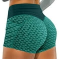 thumbnail image 1 of Vhkiploz Active Workout Booty Shorts for Women High Waisted Solid Color Pull On honeycomb Shorts Stretch Yoga Running Gym Sweat Shorts Running Biker Short, 1 of 3