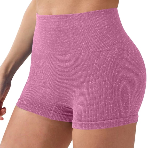 Vhkiploz Active Workout Pants for Women High Waisted Solid Color Pull On Leggings Stretch Yoga Running Gym Sweat Shorts Biker Short