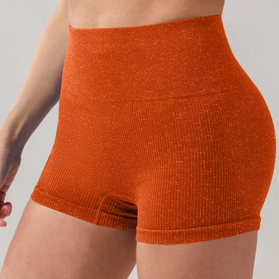 Vhkiploz Active Workout Pants for Women High Waisted Solid Color Pull On Leggings Stretch Yoga Running Gym Sweat Shorts Biker Short