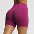 thumbnail image 1 of Vhkiploz Booty Shorts for Women High Waisted Solid Color Pull On Shorts Stretch Yoga Running Gym Sweat Shorts Running Active Workout Biker Short Deep Pink XS, 1 of 10