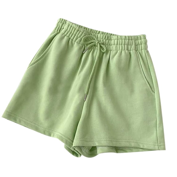 Xuhomer Summer Sweat Shorts for Women Elastic Waist Loose Drawstring Shorts Casual Active Workout Gym Running Jogger Pants with Pockets