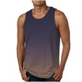 thumbnail image 1 of Xuhomer Tank Tops for Men Printed Gradient Sleeveless Crew Neck Summer T-shirts Runing Active Workout Gym Casual Beach Blouse, 1 of 4