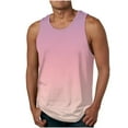 thumbnail image 1 of Xuhomer Tank Tops for Men Printed Gradient Sleeveless Crew Neck Summer T-shirts Runing Active Workout Gym Casual Beach Blouse, 1 of 4