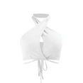 thumbnail image 1 of Vhkiploz Without Underwire Bra for Women Crisscross Comfortable Bandeau Bra Fitness Bra Bandage Tank Camis Crop Top, 1 of 4