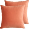 thumbnail image 1 of Xukmct 2 Pack Decorative Square Throw Pillow Covers Soft Velvet Pillow Case Solid Cushion Covers for Couch Sofa Bed Living Room, 16x16 Inch, 1 of 8