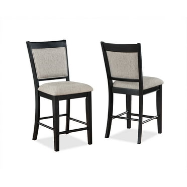Xukmct 2 Pack Dining Chair with Footrest, Upholstered Back Seat Side Chair