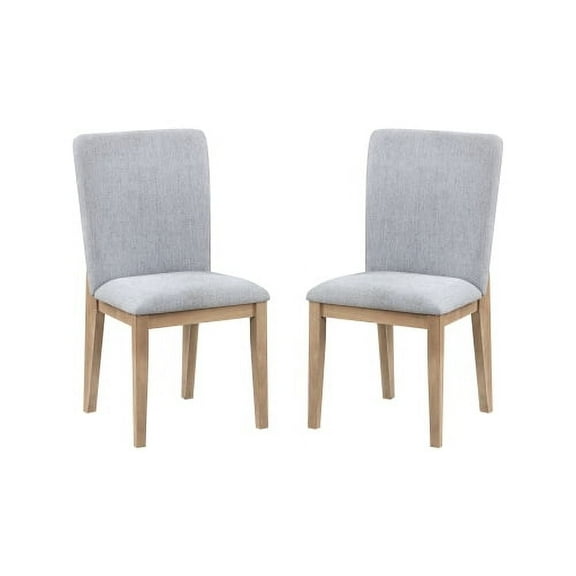 Xukmct 2 Pack Gray Linen Dining Chair for Home, Dinig Room