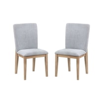 Xukmct 2 Pack Gray Linen Dining Chair for Home, Dinig Room