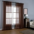 thumbnail image 1 of Xukmct 2 Pack Sheer Curtains Solid Color Curtains Light Filtering Window Curtains Drapes for Living Room, Bedroom, 84" x 102", 1 of 7