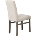 thumbnail image 1 of Xukmct 2 Pack Side Chair with Wood Frame, Linen Upholstered Dining Chair for Home, Kitchen, Dining Room, Beige(Only 2 Pack Chairs), 1 of 5