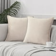 thumbnail image 1 of Xukmct 2 Pack Soft Velvet Decorative Throw Pillow Covers Square Cushion Case Pillow Case for Bed Couch Sofa Office, 18 x 18 inch, 1 of 7