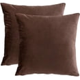 thumbnail image 1 of Xukmct 2 Pack Throw Pillow Covers Velvet Decorative Couch Pillow Cover Soft Square Cushion Cases for Sofa Bed Car, 18x18 Inch, 1 of 8