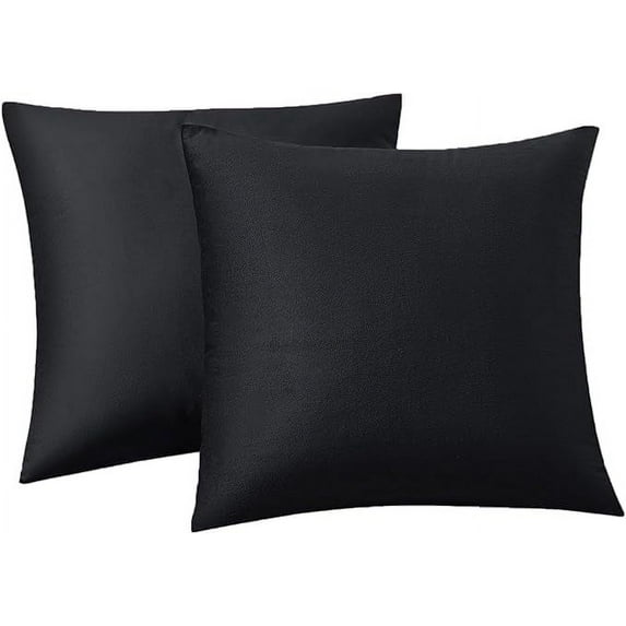Xukmct 2 Pack Throw Pillow Covers Velvet Decorative Couch Pillow Cover Soft Square Cushion Cases for Sofa Bed Car, 20x20 Inch