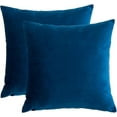 thumbnail image 1 of Xukmct 2 Pack Throw Pillow Covers Velvet Decorative Couch Pillow Cover Soft Square Cushion Cases for Sofa Bed Car, 22x22 Inch, 1 of 8