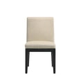 thumbnail image 1 of Xukmct 2 Pack Upholstered Seat Side Chair with Wood Frame, Armless Dining Chair for Living Room, Dining Room, Beige, 1 of 7