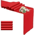 thumbnail image 1 of Xukmct 2 Pcs Smooth Silk Fabric Table Runners Rectangle Satin Table Runners for Birthday Wedding Party Banquets, 12 x 108 Inch, 1 of 6