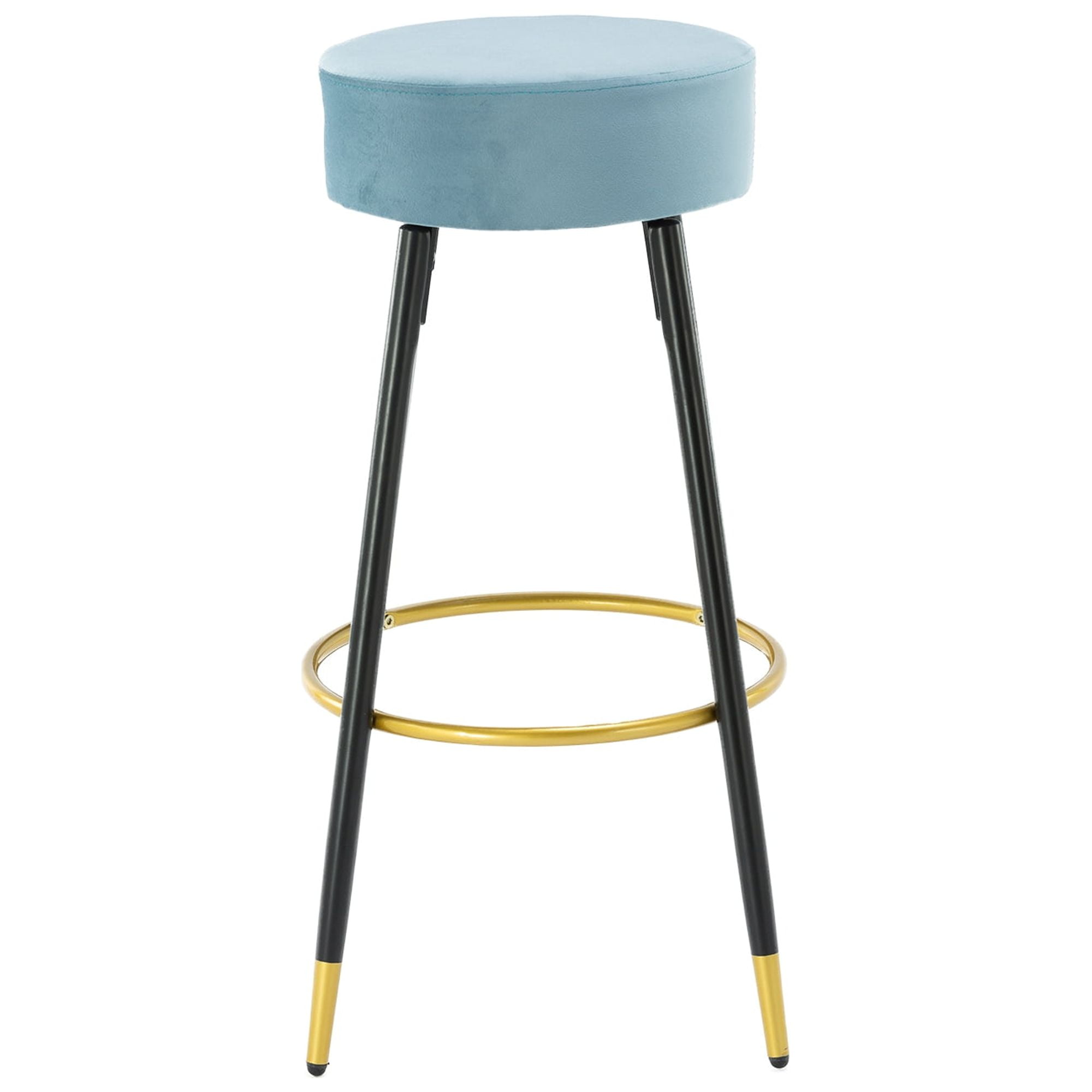 Xukmct 30" Velvet Upholstered Backless Bar Stools, Counter Height
