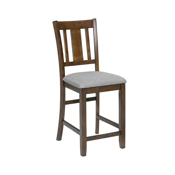 Xukmct 4 Pack Counter Height Dining Chair Upholstered Seat Side Chair for Dining Room, Living Room, Brown
