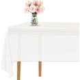 thumbnail image 1 of Xukmct 4 Pcs Plastic Table Cloth Disposable Rectangle Tablecloths Waterproof Table Cover for Party Birthday Wedding Picnic, 54" x 108", 1 of 8