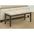 thumbnail image 1 of Xukmct 44" Upholstered Fabric Seat Bench with Wood Frame, Rectangular Dining Bench for Dining Room, Living Room, Cream White, 1 of 11