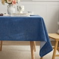 thumbnail image 1 of Xukmct Linen Rectangle Tablecloth Washable Table Cloth Stain Resistant Table Covers for Dining/Party/Wedding, 31" x 47", 1 of 7