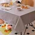 thumbnail image 1 of Xukmct Linen Tablecloth Rectangle Stain Resistant Washable Table Cloth Decorative Table Cover for Dining Parties Holidays, 55" x 55", 1 of 6