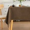 thumbnail image 1 of Xukmct Linen Tablecloth Waterproof Washable Table Cloths Decorative Table Cover for Dining Table, Party, 35" x 59", 1 of 7