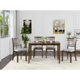 thumbnail image 1 of Xukmct Modern Wooden Dining Table with 4 Pack Chair, Rectangular Table Chair Set for Dining Room, Living Room, Brown, 1 of 10