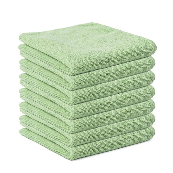 Xukmct Pack of 2 Cleaning Towels Highly Absorbent Cleaning Rags Microfiber Cleaning Cloths for Kitchen, Window, Glass, Car, 12 x 12 inch
