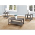 thumbnail image 1 of Xukmct Pack of 3 Rectangle Wood Coffee Table End Table Side Table Set for Living Room, Office, Gray, 1 of 5