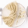 thumbnail image 1 of Xukmct Pack of 6 Cheesecloth Napkins 20 x 20 Inch Dinner Rustic Gauze Table Napkin for Weddings Parties Event Family Dinner Table Decoration, 1 of 7