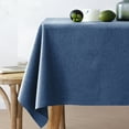 thumbnail image 1 of Xukmct Rectangle Linen Tablecloth Stain Resistant Table Cloth Decorative Fabric Table Cover for Kitchen Dining Holiday Party, 47" x 47", 1 of 7