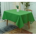 thumbnail image 1 of Xukmct Rectangle Tablecloth Linen Waterproof Table Cloth Decorative Fabric Table Cover for Dining Christmas Weddings Birthday Party, 55x86 inch, 1 of 8