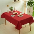 thumbnail image 1 of Xukmct Rectangle Waterproof Tablecloth Washable Table Cloth Decorative Linen Fabric Tablecloth for Dining Parties Kitchen Wedding, 55" x 78", 1 of 8